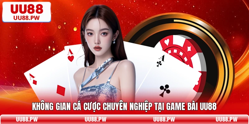Không gian cá cược chuyên nghiệp tại game bài UU88
